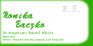monika baczko business card